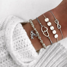 Load image into Gallery viewer, XIYANIKE 30 Style 2019 Bohemian Vintage Leaf Leaves Bangles Set Boho Charm Bead Bracelet For Women Jewelry Accessories Summer