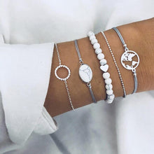 Load image into Gallery viewer, XIYANIKE 30 Style 2019 Bohemian Vintage Leaf Leaves Bangles Set Boho Charm Bead Bracelet For Women Jewelry Accessories Summer