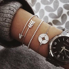 Load image into Gallery viewer, XIYANIKE 30 Style 2019 Bohemian Vintage Leaf Leaves Bangles Set Boho Charm Bead Bracelet For Women Jewelry Accessories Summer