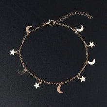 Load image into Gallery viewer, New Fashion Gold silver Moon Star Charms bracelet for Women Accessories Bracelets 4g